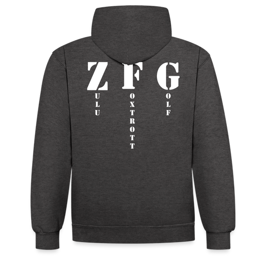 Hoodie SR - Anthrazit/Schwarz