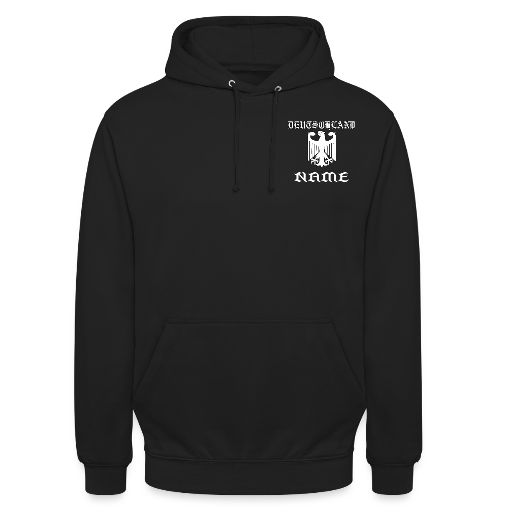 Made in Germany mit Namen Hoodie - Schwarz