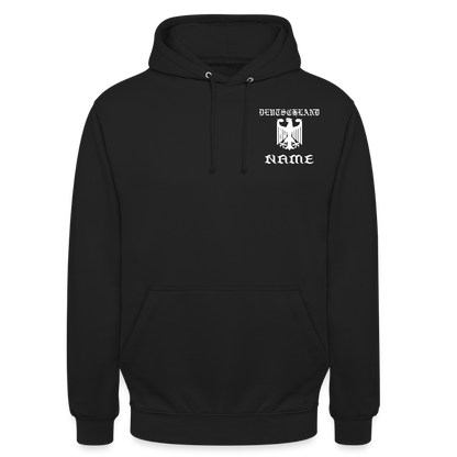 Made in Germany mit Namen Hoodie - Schwarz