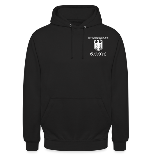 Made in Germany mit Namen Hoodie - Schwarz