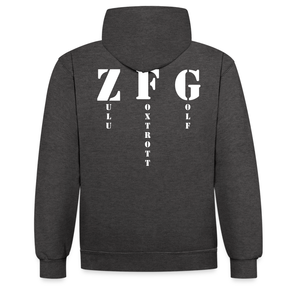 Hoodie  DS - Anthrazit/Schwarz